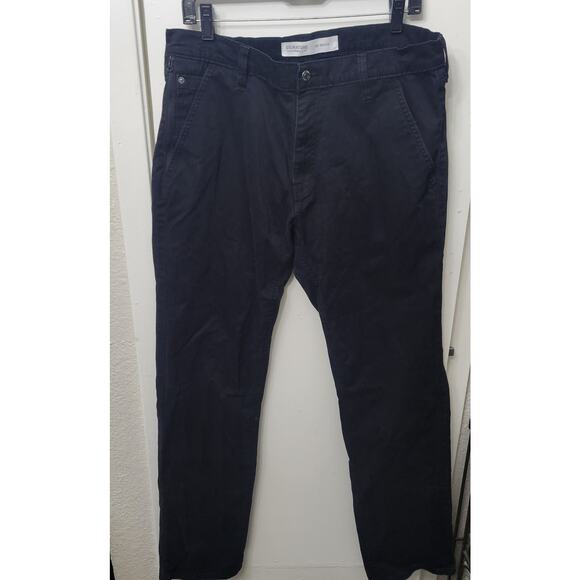 Levis Signature Mens Black S67 Jeans Athletic Straight Leg 34 X34 Zipper Pocket - Picture 2 of 9